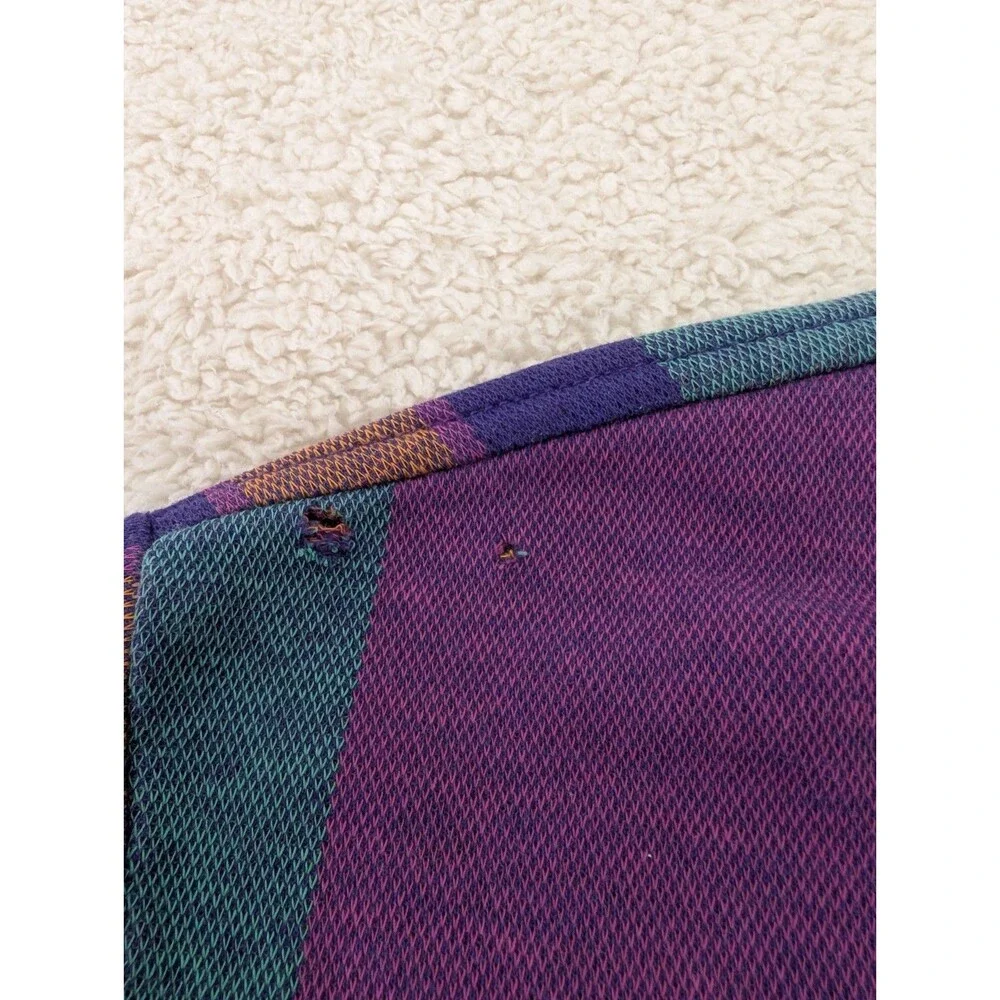 Polo Ralph Lauren Vintage 1980's Plaid Polo Shirt XL USA FLAWED RARE See Photos